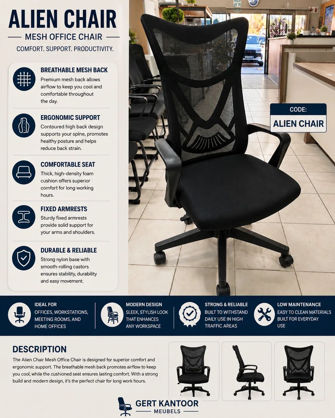 Alien Chair Mesh Office Chair