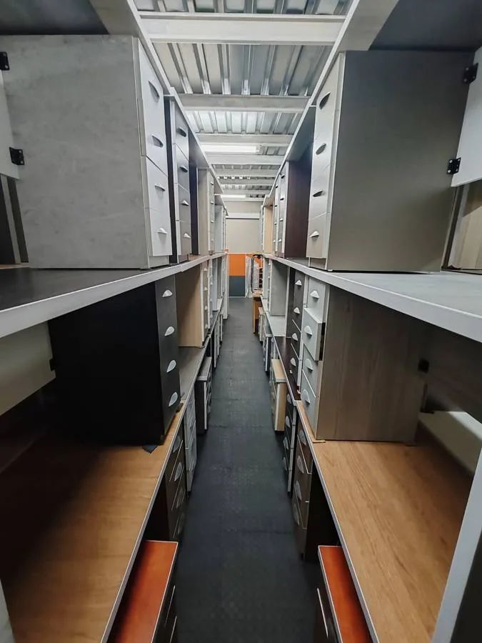 Desk & Pedestal Stock Aisle
