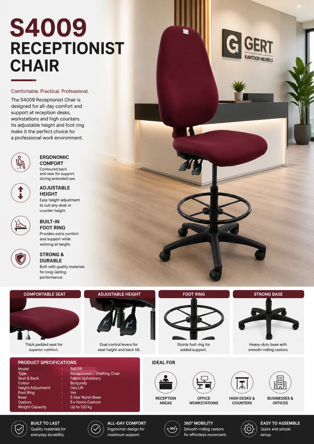 S4009 Receptionist Chair