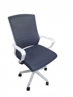 Grey Mid Back Chair With Wheels